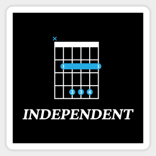 B Independent B Guitar Chord Tab Dark Theme Magnet